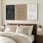 Black and White Abstract 3-Piece Wall Art Set