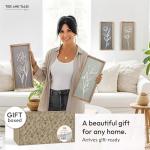 Set of 4 3D Wooden Floral Wall Art