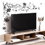 Black & Floral Wall Decals for Bedrooms