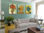Van Gogh Sunflower Canvas Art Set - 3 Pieces