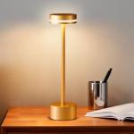 Gold Cordless Touch Table Lamp for Modern Decor