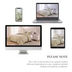 Ecru Cotton Curtain Panels - Antique Rose Design