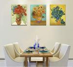 Van Gogh Sunflower Canvas Art Set - 3 Pieces