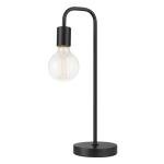 Satin Black Modern 18" Table Lamp