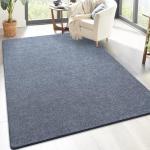 Soft Blue and White Minimalist Area Rug 5x8