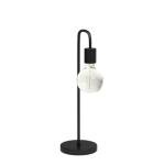 Satin Black Modern 18" Table Lamp