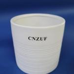 Elegant White Ceramic Flower Pot for Any Space