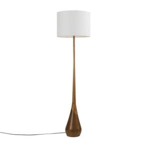 Novogratz 65" Floor Lamp with Faux Wood Base