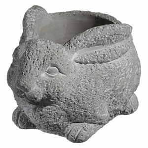 Cement Animal Planter for Succulents - Rabbit Design