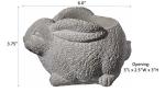 Cement Animal Planter for Succulents - Rabbit Design