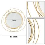 Gold Circle Mirror Set - 3 Hanging Decor