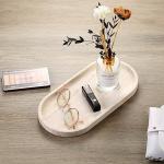 Italian Travertine Countertop Catchall Decorative Tray