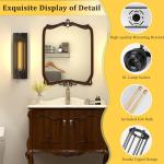 Industrial Black Wall Sconces - 2 Pack