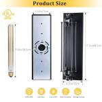 Industrial Black Wall Sconces - 2 Pack