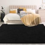 Soft Black Memory Foam Area Rug, 6x9 Feet
