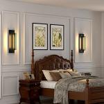 Industrial Black Wall Sconces - 2 Pack