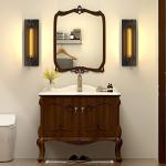 Industrial Black Wall Sconces - 2 Pack