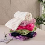 Ivory Fleece Throw Blanket for Cozy Couches