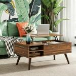 WLIVE Lift Top Coffee Table with Storage Option