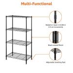 Adjustable Black Steel Wire Storage Shelves