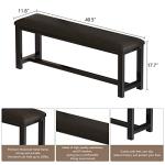 Minimalist Marble Dining Table Set with Benches