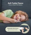 Welzona 51" Comfy Teddy Loveseat for Small Spaces