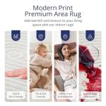 Cream 4' x 6' Area Rug for Minimalist Spaces