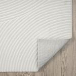 Cream 4' x 6' Area Rug for Minimalist Spaces