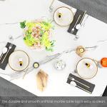 Minimalist Marble Dining Table Set with Benches