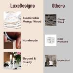 White Rustic Candle Holders - 3 Piece Set