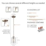 Brushed Nickel Modern Farmhouse Pendant Lights - 2 Pack