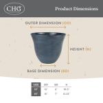 Distressed Copper Resin Planters for Indoor & Outdoor