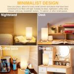Minimalist Wood Base Bedside Table Lamp