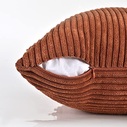 Rust Boho Decorative Throw Pillow Covers - 2 Pack