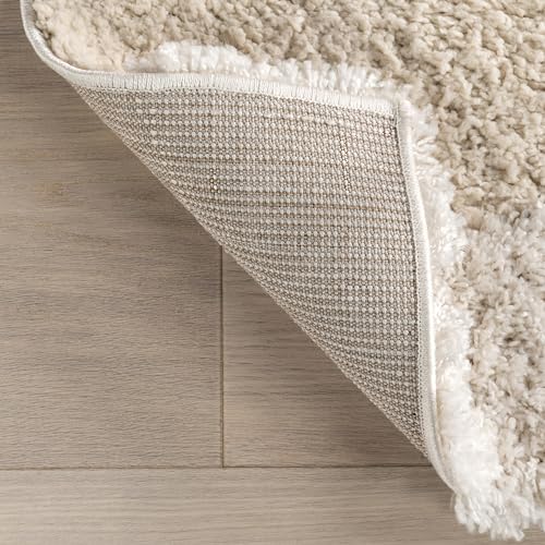 nuLOOM Gloria Beige Abstract Shag Area Rug 122x182 cm