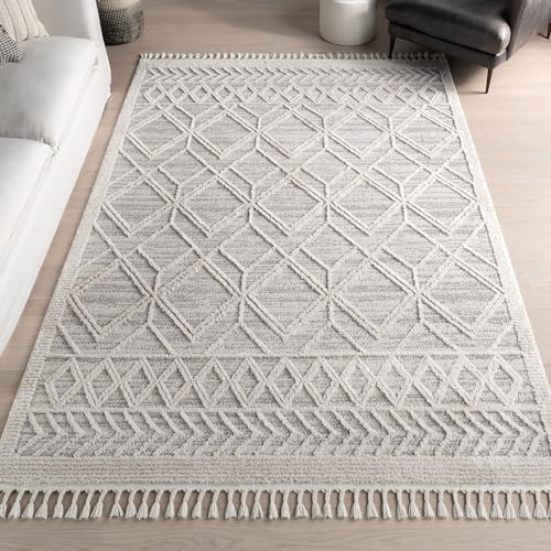 nuLOOM Ansley Gray Plush Moroccan Area Rug