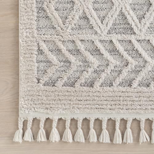 nuLOOM Ansley Gray Plush Moroccan Area Rug