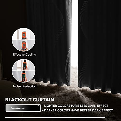 Light Silver Grey Room Darkening Curtains Set