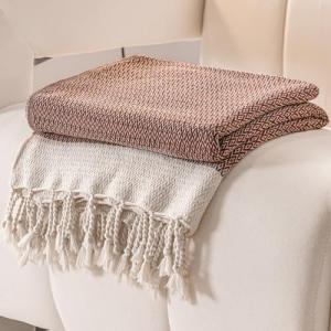 Bohemian Cotton Throw Blanket for Fall