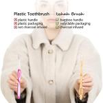 Eco-Friendly Bamboo Charcoal Toothbrushes - 12 Pack