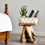Natural Cedar Stump Stool and End Table