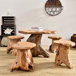 Natural Cedar Stump Stool and End Table