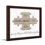 Personalized Family Puzzle Wall Art for Moms
