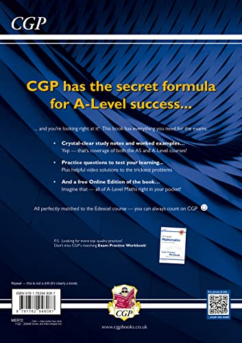 New A-Level Maths for Edexcel: Year 1 & 2 Complete Revision & Practice with Online Edition (CGP A-Level Maths 2017-2018) by Coordination Group Publications Ltd (CGP)