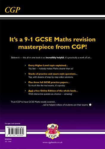 GCSE Maths AQA Complete Revision & Practice: Higher - Grade 9-1 Course (with Online Edition) (CGP GCSE Maths 9-1 Revision) from Coordination Group Publications Ltd (CGP)