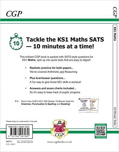 KS1 Maths SAT Buster: 10-Minute Tests (for the 2019 tests) (CGP KS1 Maths SATs) by Coordination Group Publications Ltd (CGP)