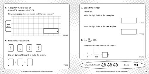 Year 6 Maths Reasoning - Fractions, Decimals and Percentages for papers 2 and 3: 2019 tests (Collins KS2 SATs Smashers) by Collins