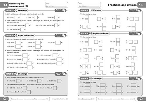 Collins KS2 Revision and Practice ? 5 Minute Maths Mastery Book 6 from Collins