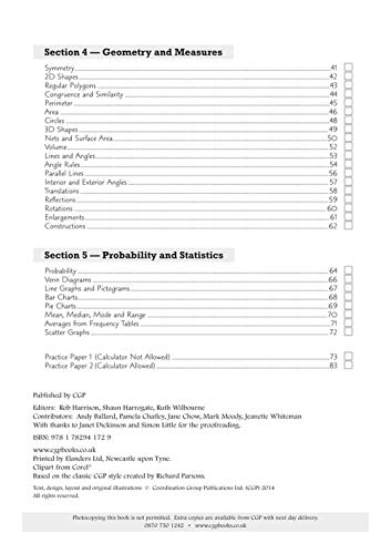 KS3 Maths Test Practice Workbook - Foundation (CGP KS3 Maths) from Coordination Group Publications Ltd (CGP)