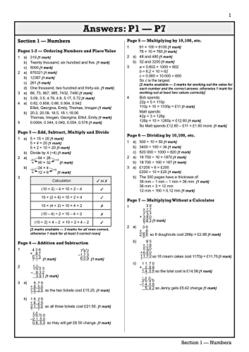 KS3 Maths Answers for Test Practice Workbook - Foundation (CGP KS3 Maths) by Coordination Group Publications Ltd (CGP)